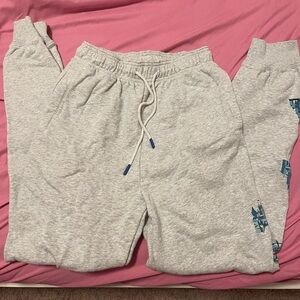 Disney Gray Sweatpants with Blue Drawstring